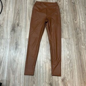 AERO BROWN FAUX OFFLINE LEGGING SIZE  Medium